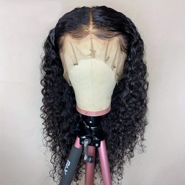 13x4 Lace Front Water Wave Wig - Brazilian Remy Human Hair, Long, Curly, Natural Look for Women, Stylish Hairpiece|Natural Hair Texture|Curly Hair Texture, Hair Wig - Image 24