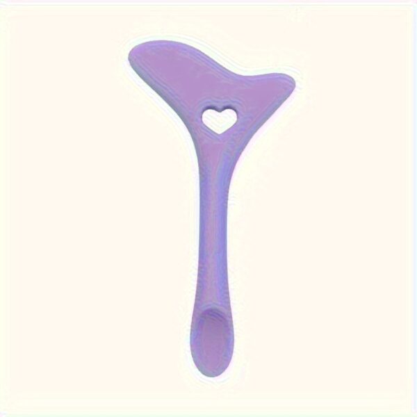 1pc Silicone Makeup Stencil Tool, Multi-Functional Winged Eyeliner & Lipstick Guide, Easy Application Mask Template, No Electricity Needed, for Beginners, Makeup Application Aid|Heartshaped Design|Flexible Silicone Tool - Image 7