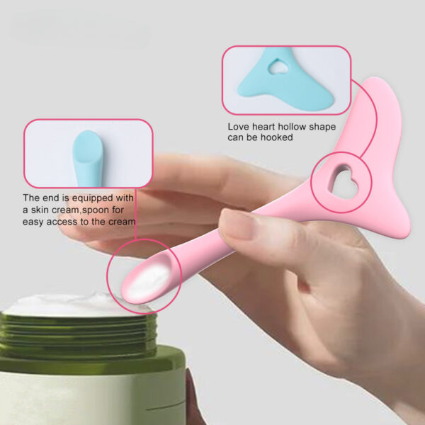 1pc Silicone Makeup Stencil Tool, Multi-Functional Winged Eyeliner & Lipstick Guide, Easy Application Mask Template, No Electricity Needed, for Beginners, Makeup Application Aid|Heartshaped Design|Flexible Silicone Tool - Image 13