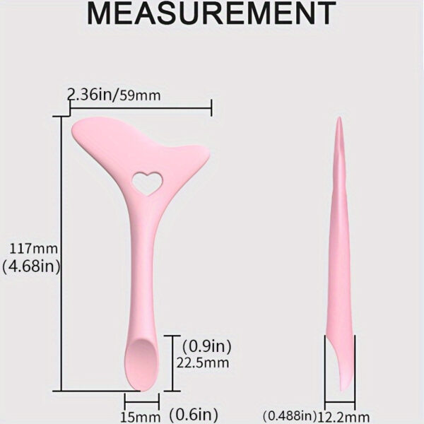 1pc Silicone Makeup Stencil Tool, Multi-Functional Winged Eyeliner & Lipstick Guide, Easy Application Mask Template, No Electricity Needed, for Beginners, Makeup Application Aid|Heartshaped Design|Flexible Silicone Tool - Image 19