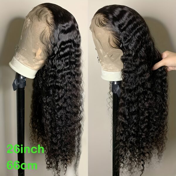 Deep Wave 13x4 Lace Frontal Wigs Deep Curly Lace Front Wig 16-28 Inch Lace Front Wigs Brazilian Human Hair Lace Front Wigs For Women 16-28 Inch