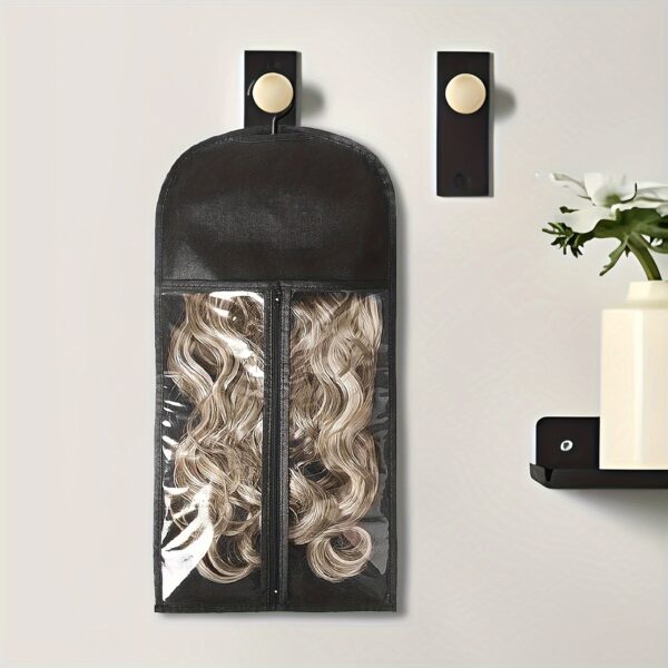 6pcs Wig Storage Bags with Hangers - Durable Hair Extension Organizer for Multiple Wigs & Accessories - Image 9