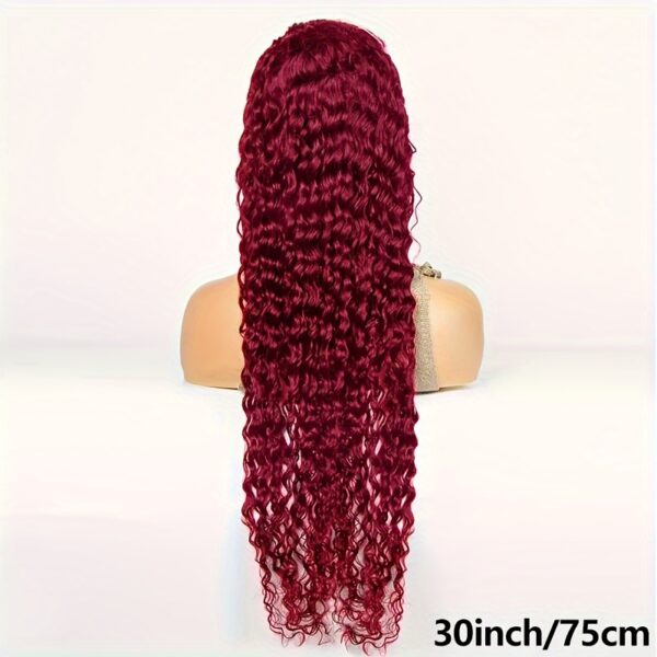 Hot Selling New Styles13x4 Lace Frontal Wigs Human Hair for Women 99J Burgundy HD Transparent Deep Wave Lace Front Wigs Human Hair Pre Plucked Wine Red Glueless Lace Colored Wigs 26inch - Image 12