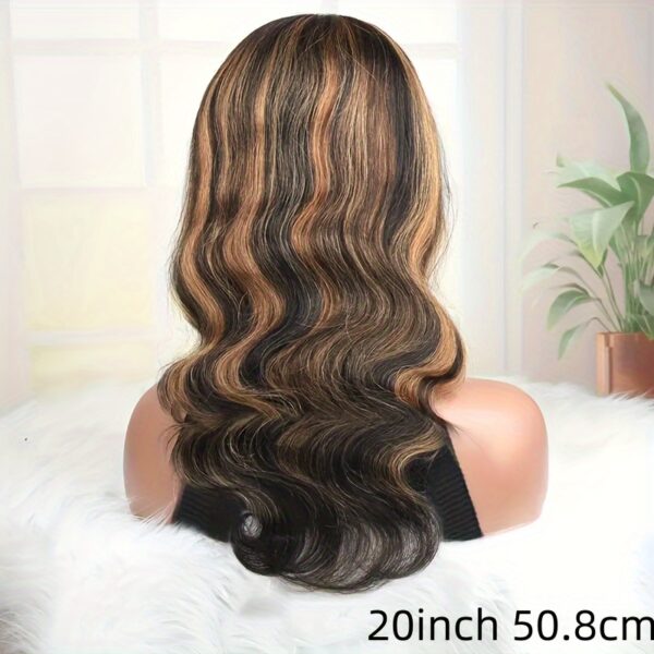 New Year'S Promotion 13x6 Highlight Lace Front Wig Human Hair Body Wave 180 Density HD Lace Front Wigs Human Hair Pre Plucked FB/30 Ombre Glueless Wigs 13x6 Lace Frontal Balayage Wigs Human Hair For Women - Image 14