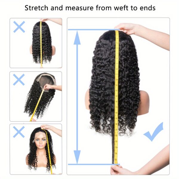 13x4 Lace Front Water Wave Wig - Brazilian Remy Human Hair, Long, Curly, Natural Look for Women, Stylish Hairpiece|Natural Hair Texture|Curly Hair Texture, Hair Wig - Image 30
