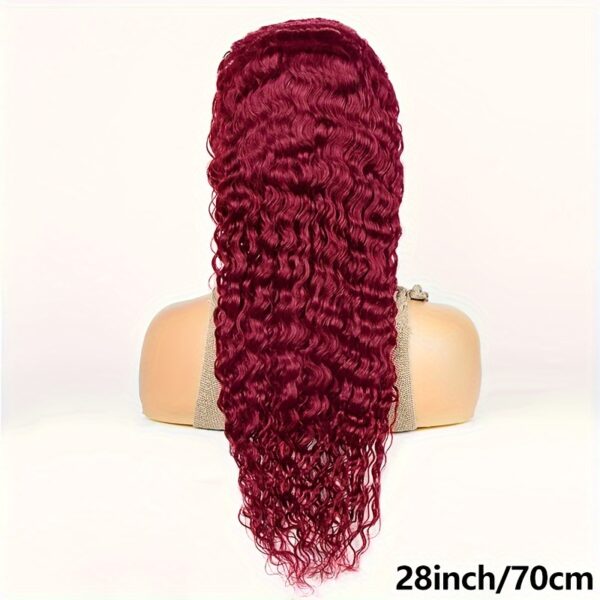 Hot Selling New Styles13x4 Lace Frontal Wigs Human Hair for Women 99J Burgundy HD Transparent Deep Wave Lace Front Wigs Human Hair Pre Plucked Wine Red Glueless Lace Colored Wigs 26inch - Image 10