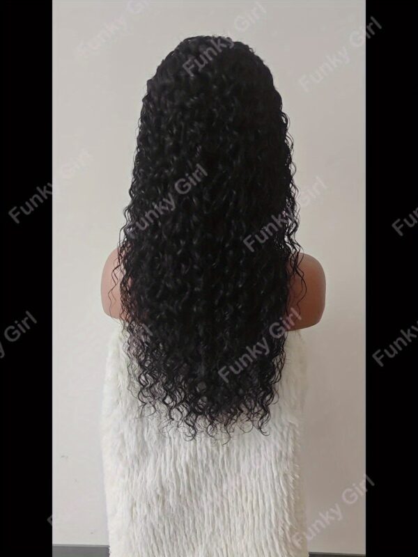 13x4 Lace Front Water Wave Wig - Brazilian Remy Human Hair, Long, Curly, Natural Look for Women, Stylish Hairpiece|Natural Hair Texture|Curly Hair Texture, Hair Wig - Image 12