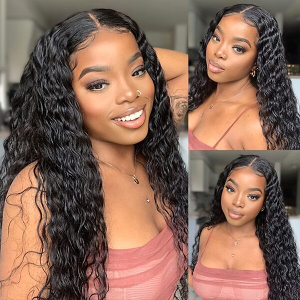 Deep Wave 13x4 Lace Frontal Wigs Deep Curly Lace Front Wig 16-28 Inch Lace Front Wigs Brazilian Human Hair Lace Front Wigs For Women 16-28 Inch - Image 5