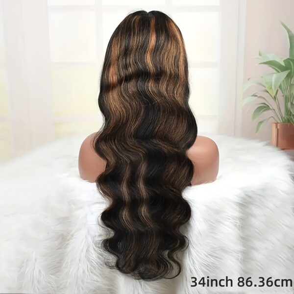 New Year'S Promotion 13x6 Highlight Lace Front Wig Human Hair Body Wave 180 Density HD Lace Front Wigs Human Hair Pre Plucked FB/30 Ombre Glueless Wigs 13x6 Lace Frontal Balayage Wigs Human Hair For Women - Image 12