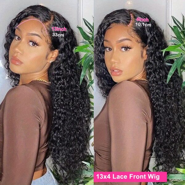 Deep Wave 13x4 Lace Frontal Wigs Deep Curly Lace Front Wig 16-28 Inch Lace Front Wigs Brazilian Human Hair Lace Front Wigs For Women 16-28 Inch - Image 13