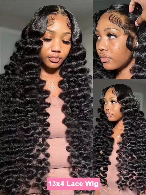 Mossily 300 Density Loose Wave 13x4 HD Lace Front Wig 40 Inch Brazilian Curly Deep Wave 13x6 Lace Frontal Human Hair Wigs Women - Image 5