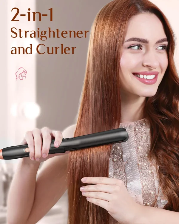 BESTOPE PRO 5 in 1 Wand Curling Iron-Curling Wand Set with Hair Straightener, 3 Barrels Hair Crimper Iron, 3 Ceramic Curling Iro - Image 3