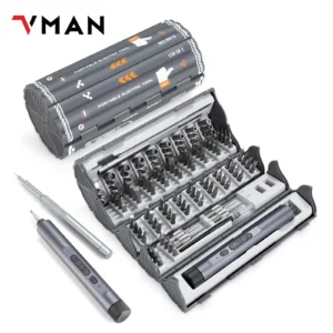 VMAN 138 in 1 Electric Precision Cordless Screwdriver set Magnetic Bits Laptop PC iPhone Glasses Repair Tool Multifunction Kit