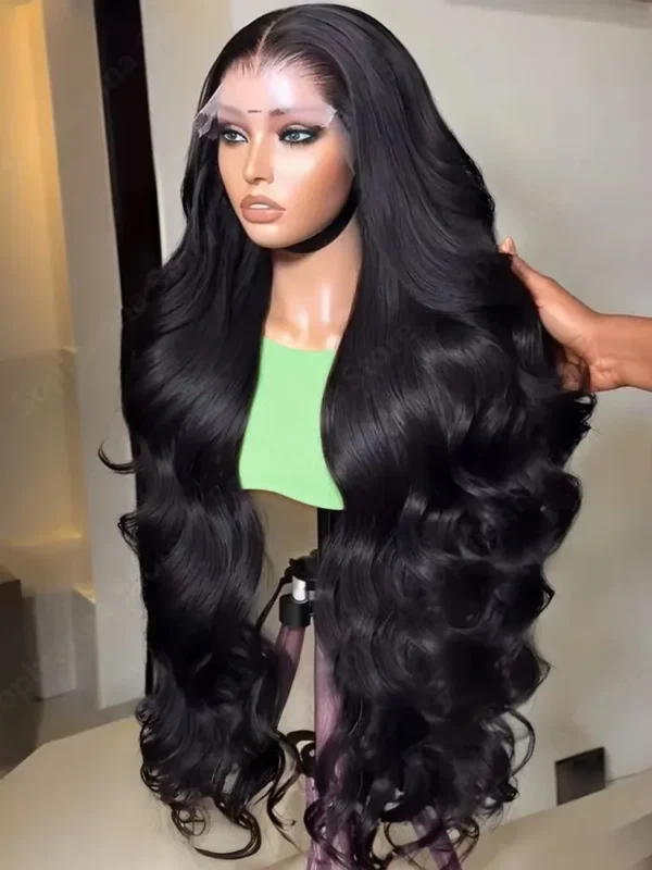 30 Inch 13x6 HD Lace Frontal Wigs Human Hair Body Wave 14x4 Transparent Front Water Wave Peruvian Raw Remy For Women 220 Density