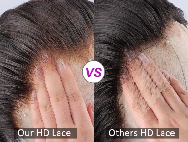 250 Density Invisible Strap 360 HD Full Lace Glueless Wig Deep Wave Frontal Wig Human Hair 30 Inch Water Wave Lace Front Wig - Image 14