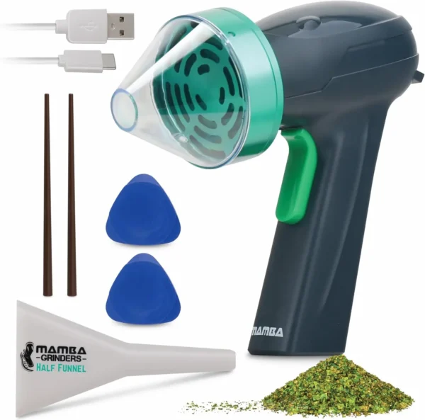 Mamba Monster 3.5g USB Powered Green Portable Electric Spice Mill  Herb Grinder. - Image 6