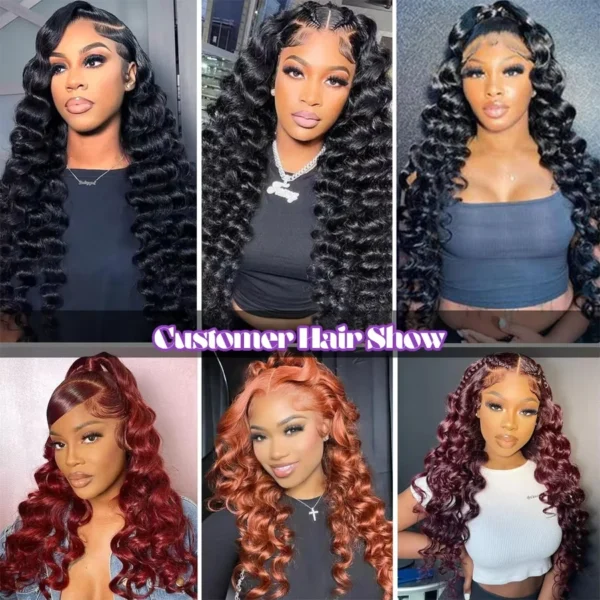 Mossily 300 Density Loose Wave 13x4 HD Lace Front Wig 40 Inch Brazilian Curly Deep Wave 13x6 Lace Frontal Human Hair Wigs Women - Image 12