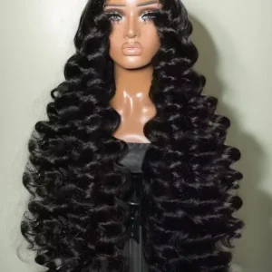 Mossily 300 Density Loose Wave 13x4 HD Lace Front Wig 40 Inch Brazilian Curly Deep Wave 13x6 Lace Frontal Human Hair Wigs Women