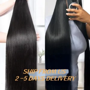 YKB 30 40 Inch Bone Straight Human Hair Bundles Deal 12A Indian Virgin 3 4 Bundles 100% Raw Hair Extensions Natural Color Remy