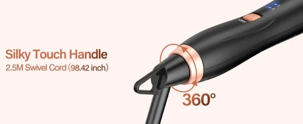 BESTOPE PRO 5 in 1 Wand Curling Iron-Curling Wand Set with Hair Straightener, 3 Barrels Hair Crimper Iron, 3 Ceramic Curling Iro - Image 13
