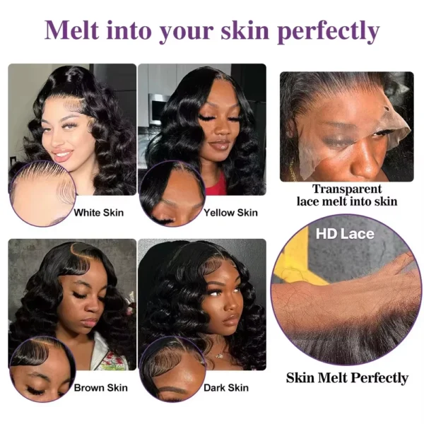 Mossily 300 Density Loose Wave 13x4 HD Lace Front Wig 40 Inch Brazilian Curly Deep Wave 13x6 Lace Frontal Human Hair Wigs Women - Image 8