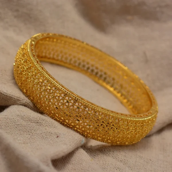 Nigeri New  Africa Jewelry Ethiopian Gold Color Bangle&Bracelet for Women Girl Dubai wedding Bangles Birthday Gifts - Image 6