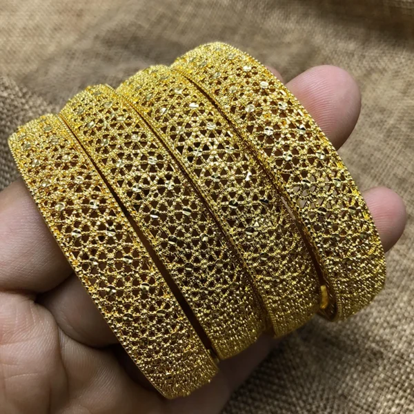 Nigeri New  Africa Jewelry Ethiopian Gold Color Bangle&Bracelet for Women Girl Dubai wedding Bangles Birthday Gifts - Image 32