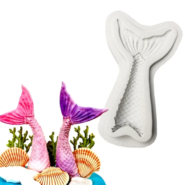 Mermaid Tail Silicone Mold Sugarcraft Cookie Cupcake Chocolate Baking Mold Fondant Cake Decorating Tools - Image 12