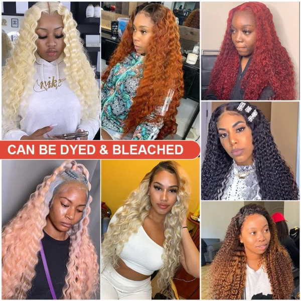 Water Wave Lace Front Wig Full Lace Front Human Hair Wigs For Black Women 30 34 Inch HD Wet And Wavy Loose Deep Wave Frontal Wig - Image 5