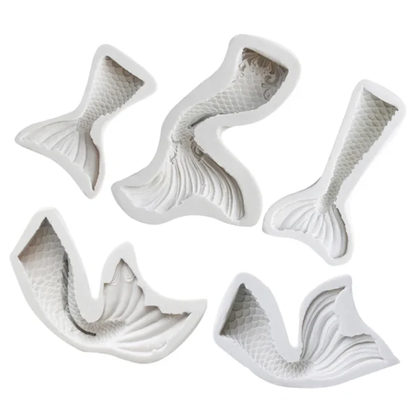 Mermaid Tail Silicone Mold Sugarcraft Cookie Cupcake Chocolate Baking Mold Fondant Cake Decorating Tools - Image 15