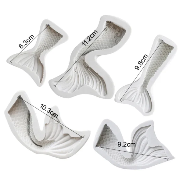 Mermaid Tail Silicone Mold Sugarcraft Cookie Cupcake Chocolate Baking Mold Fondant Cake Decorating Tools - Image 21