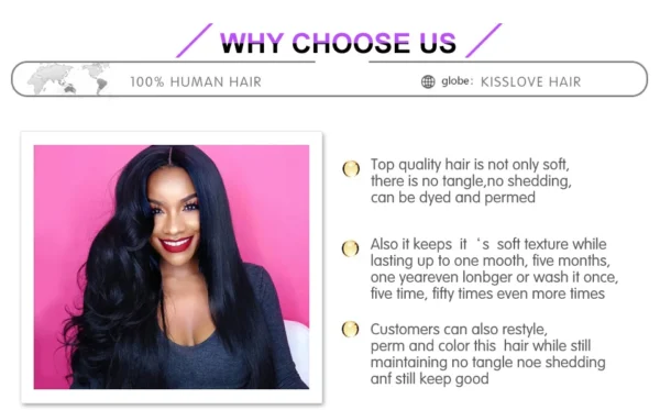 KissLove Straight Pre Braided Lace Front Wig Ready To Go Wigs Invisible HD Lace Frontal Wig Human Hair Pre Everything Done Wigs - Image 15