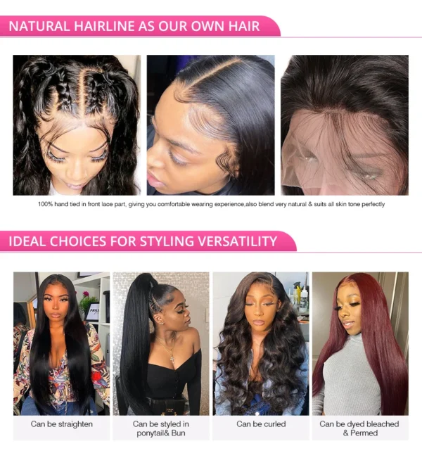 300% High Density Loose Deep Wave 40Inch 13x6 13x4 HD Lace Frontal Human Hair Wig Full Glueless Ready To Go Preplucked Curly Wig - Image 18