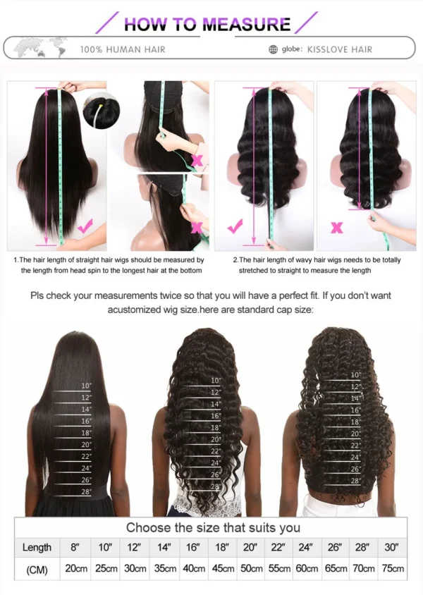KissLove Straight Pre Braided Lace Front Wig Ready To Go Wigs Invisible HD Lace Frontal Wig Human Hair Pre Everything Done Wigs - Image 13