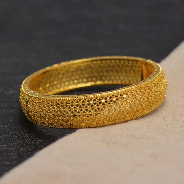 Nigeri New  Africa Jewelry Ethiopian Gold Color Bangle&Bracelet for Women Girl Dubai wedding Bangles Birthday Gifts - Image 3