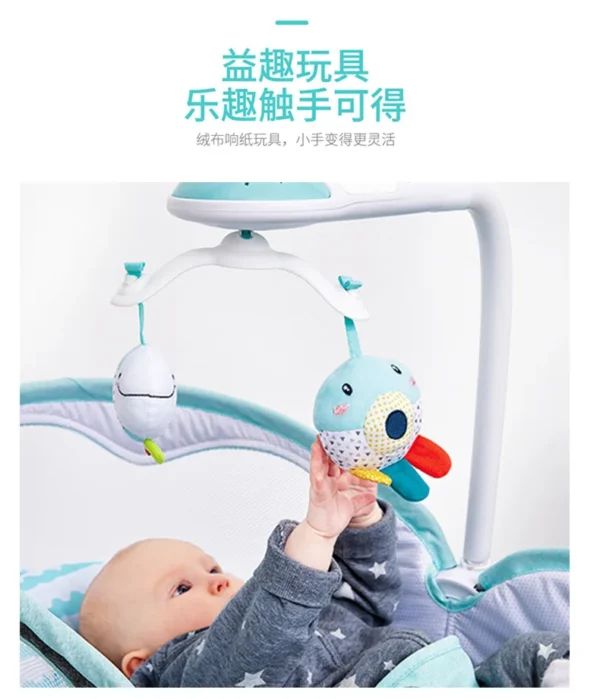 Newborn Automatic Rocking Chair Baby Rocking Bed Electric Sleeping Basket To Comfort Sleep Safe Dual-use Baby Coaxing Artifact - Image 20
