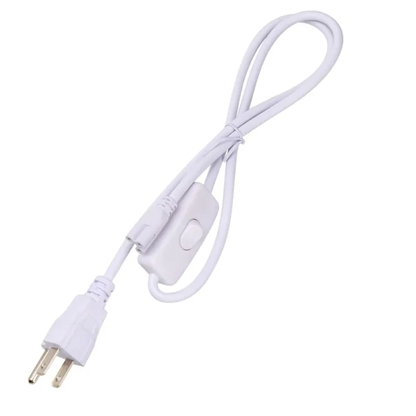 Power Cord Cable for T8 Tube LED Grow Light with On Off Switch 3Pin Integrated Tube Connector Extension Cable EU US Plug - Image 9