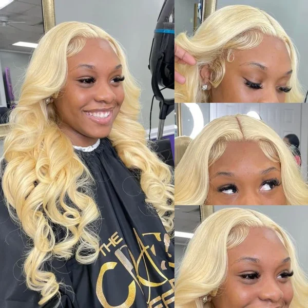 Blonde Body Wave Lace Front Wig HD Transparent Lace 13x4 13x6 Human Hair Wig 613 Pre Plucked Full Frontal Wigs For Black Women - Image 18