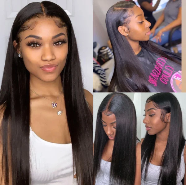30 40 Inch Straight HD Lace Front Wig Brazilian Cheap Frontal pre plucked Bob Wigs For Women Choice Human Hair 250 Density - Image 4