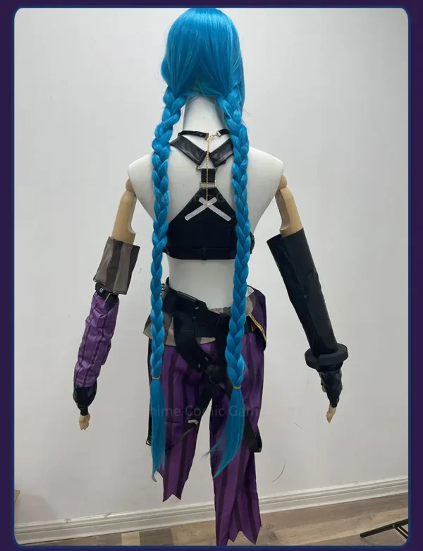 Anime Game LOL Arcane Cosplay Costume Crit Loli Jinx Cosplay Loose Cannon Cosplay Outfit Shoes Wig Sexy Women Carnival Costume - Image 16
