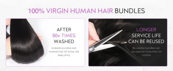 250% Density 4Pcs Bone Straight Human Hair Bundles 38 48 Inch Human Hair Bundles Virgin Hair Weave Bundles Remy Hair Extensions - Image 10