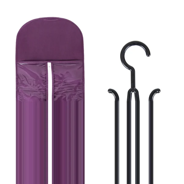 New Hair Extensions Storage Bag With Hanger Portable Wig Storage Bags For Multiple Wigs Ponytail Bundles Hair Extensions Wig Bag - Image 12