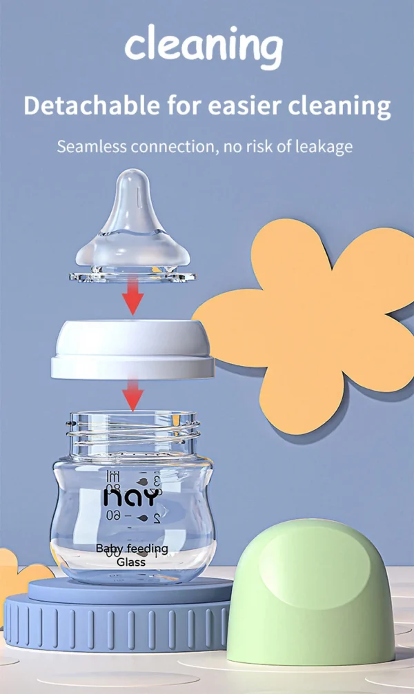 Dr.isla Glass Bottles Newborn Feeding Bottles 80ML/160ML Baby Bottle Anti-flatulence Milk Feeding Bottles Infant BPA free - Image 21