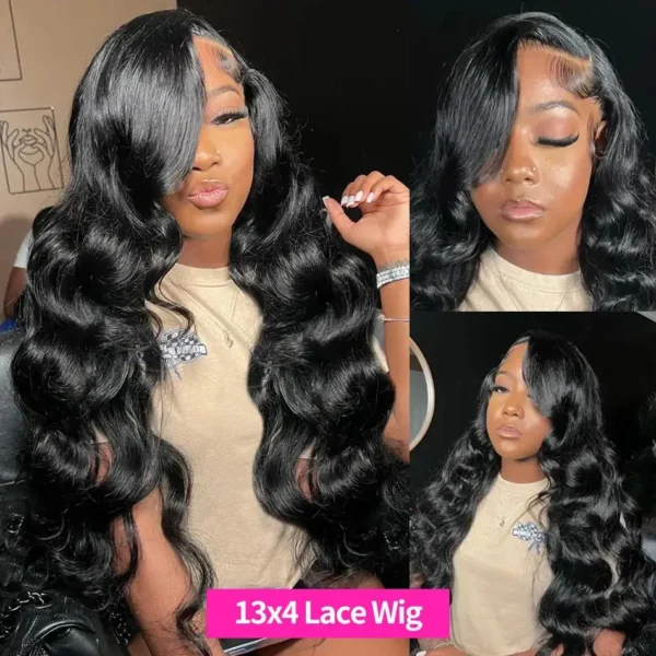 HD Transparent 13x4 13x6 Body Wave Lace Front Wig Pre Plucked 360 Lace Frontal Wig Human Hair Wigs For Women 5x5 Closure Wig - Image 9