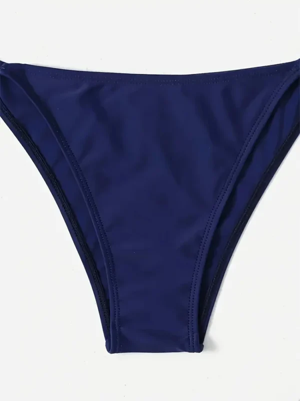 Swimwear Thong Bikini Set Sexy New Navy Blue Swimsuits Woman Sexy Bathing Suits Bikinis Triangle Bandage Female Beachwear - Image 5