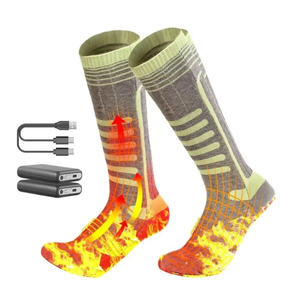 Heated Socks Thermal Winter Warm Skiing Heating Arthritis Electric Socks App Control Rechargeable Outdoor Sport Foot Warmer - Image 12