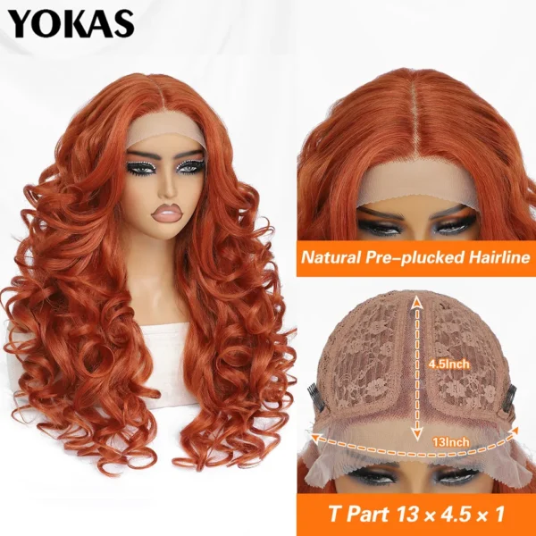 24 Inch Synthetic Lace Front Wigs For Black Women Curly Afro Lace Wigs for Afro Women Chocolate Brown Lace Front Wigs For Woman - Image 25