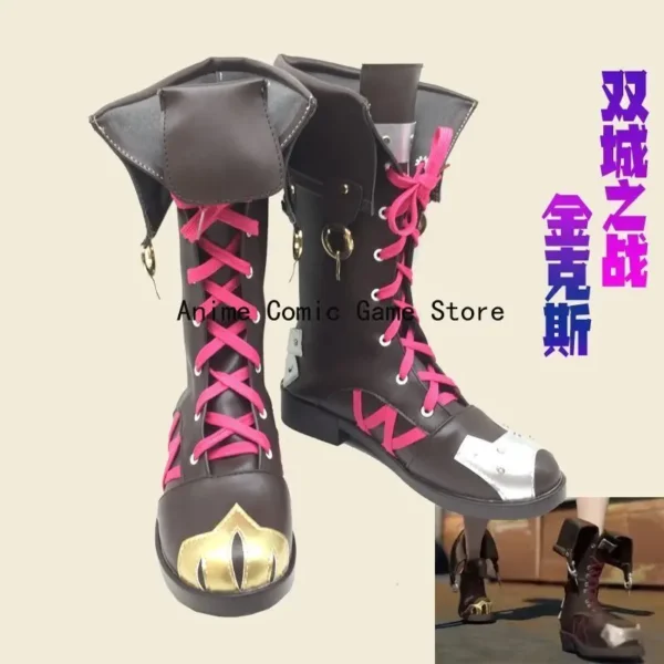 Anime Game LOL Arcane Cosplay Costume Crit Loli Jinx Cosplay Loose Cannon Cosplay Outfit Shoes Wig Sexy Women Carnival Costume - Image 11