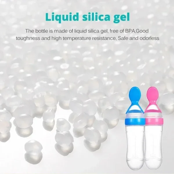 Baby Food Feeder, Silicone Baby Food Dispensing Spoon, 3 Oz Squeeze Feeding Spoons with Suction Cup for Boys Girl Kids Toddlers - Image 23