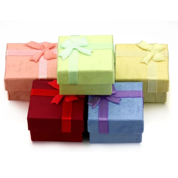 Ring Organizer Box Earrings Storage Gift Box Earrings Ring Box Paper Jewellry Packaging Container Trinket Box 1pc 4x4cm - Image 6